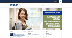 Desktop Screenshot of esamc.br